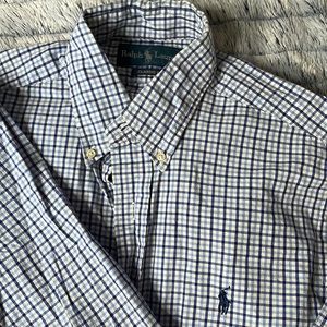 Polo Dress Shirt. Size M. Blue